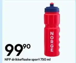 Gigaboks NFF drikkeflaske sport 750 ml tilbud