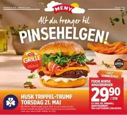 Meny FERSK NORSK ANGUSBURGER tilbud