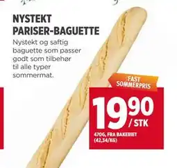 Meny NYSTEKT PARISER-BAGUETTE tilbud