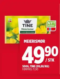 Meny MEIERISMØR tilbud