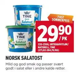 Meny NORSK SALATOST tilbud