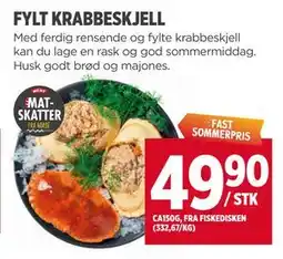 Meny FYLT KRABBESKJELL tilbud