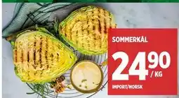 Meny SOMMERKÅL tilbud
