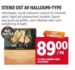 Meny STEIKE OST AV HALLOUMI-TYPE tilbud