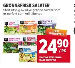 Meny GRØNN&FRISK SALATER tilbud