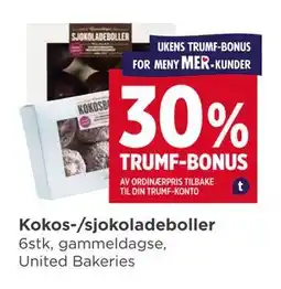 Meny Kokos-/sjokoladeboller tilbud