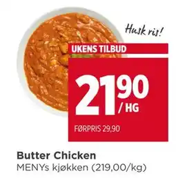 Meny Butter Chicken tilbud