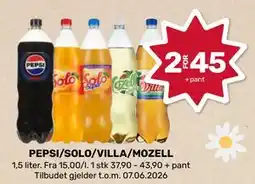 Matkroken PEPSI/SOLO/VILLA/MOZELL tilbud