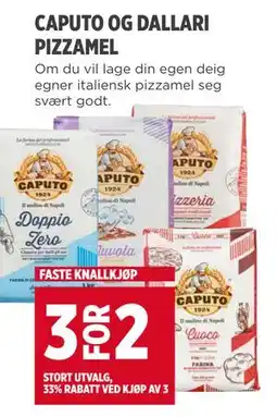 Meny CAPUTO OG DALLARI PIZZAMEL tilbud