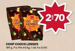 Matkroken COOP CHOCO LENSES tilbud