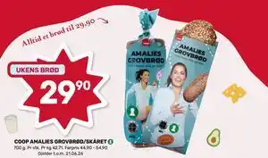 Matkroken COOP AMALIES GROVBRØD/SKÅRET tilbud
