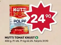 Matkroken MUTTI TOMAT KNUST tilbud