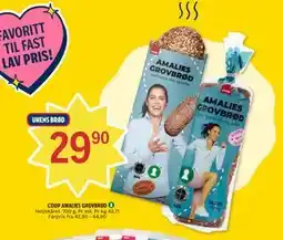 Coop Prix COOP AMALIES GROVBRØD tilbud