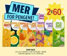 Coop Prix COOP JUICE tilbud