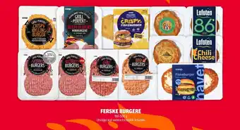Coop Extra Ferske burgere tilbud