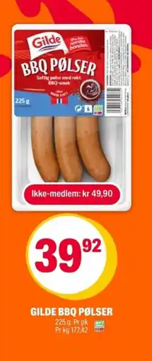 Coop Extra GILDE Bbq pølser tilbud