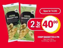 Coop Extra COOP Baguettes 2 pk tilbud