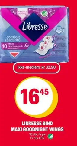 Coop Extra LIBRESSE Bind maxi goodnight wings tilbud