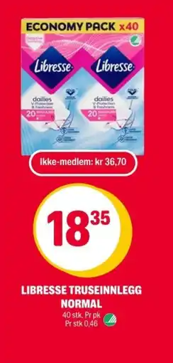 Coop Extra LIBRESSE Truseinnlegg normal tilbud