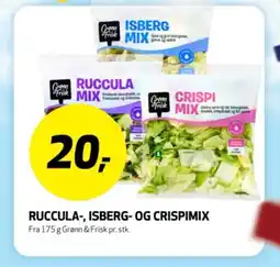Bunnpris Ruccula-, isberg- og crispimix tilbud