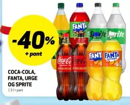 Bunnpris Coca-cola, fanta, urge og sprite tilbud