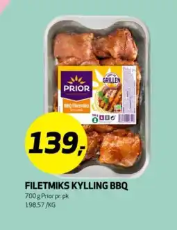 Bunnpris PRIOR Filetmiks kylling bbq tilbud