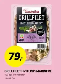 Bunnpris FINSBRÅTEN Grillfilet hvitløksmarinert tilbud
