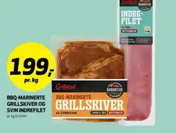 Bunnpris GRILSTAD Bbq-marinerte grillskiver og svin indrefilet tilbud