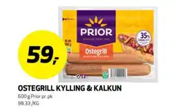 Bunnpris PRIOR Ostegrill kylling & kalkun tilbud