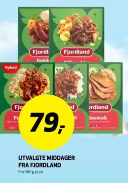 Bunnpris Utvalgte middager fra fjordland tilbud