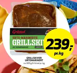 Bunnpris GRILSTAD Grillskiver urtemarinert tilbud