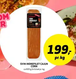 Bunnpris GRILSTAD Svin indrefilet cajun corn tilbud