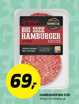 Bunnpris GRILSTAD Hamburger big size tilbud
