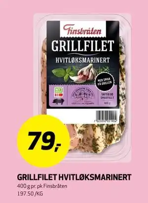 Bunnpris GRILLFILET HVITLØKSMARINERT tilbud