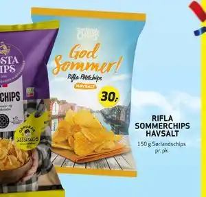 Bunnpris RIFLA SOMMERCHIPS HAVSALT tilbud