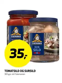 Bunnpris FISKEMANNEN Tomatsild og sursild tilbud