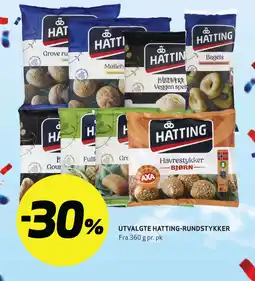 Bunnpris Utvalgte hatting-rundstykker tilbud