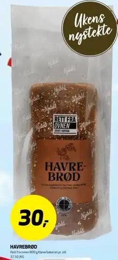 Bunnpris Havrebrød tilbud