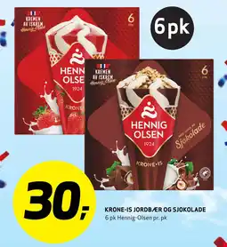 Bunnpris Krone-is jordbær og sjokolade tilbud
