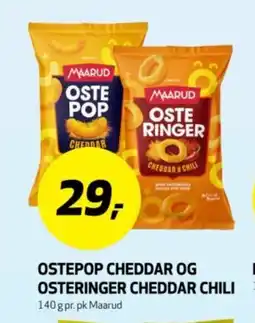 Bunnpris MAARUD Osteringer cheddar chili tilbud