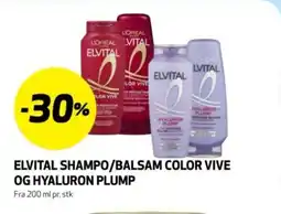 Bunnpris Elvital shampo/balsam color vive og hyaluron plump tilbud