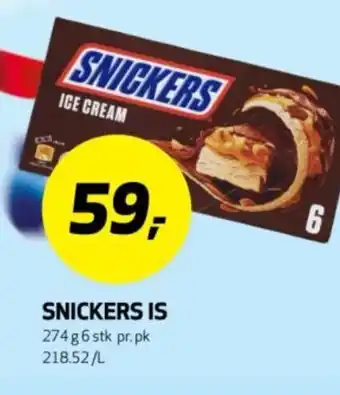 Bunnpris Snickers is tilbud