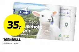 Bunnpris LAMBI Tørkerull tilbud
