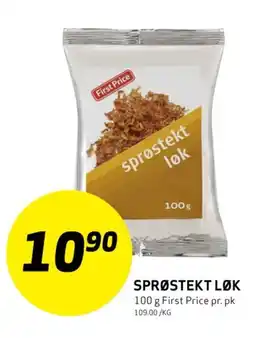 Bunnpris FIRST PRICE Sprøstekt løk tilbud