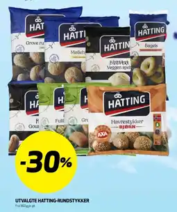 Bunnpris Utvalgte hatting-rundstykker tilbud