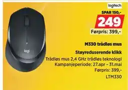 POWER M330 trådløs mus tilbud