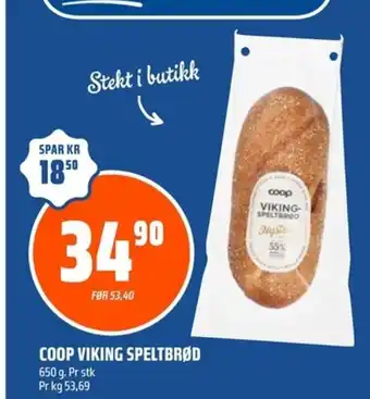 Coop Obs Coop viking speltbrød tilbud