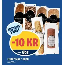 Coop Obs Coop smak* brød tilbud