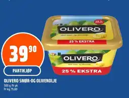 Coop Obs Olivero smør-og olivenolje tilbud