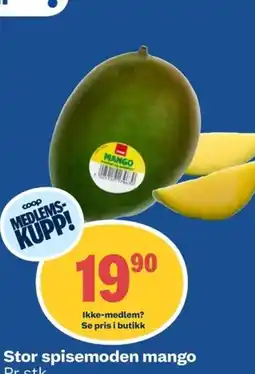 Coop Obs Stor spisemoden mango pr stk tilbud